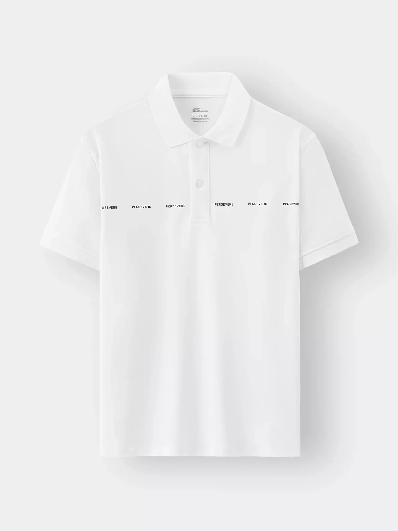 Áo Polo Nam 5S Fashion In Chữ PERSERVE APC24029