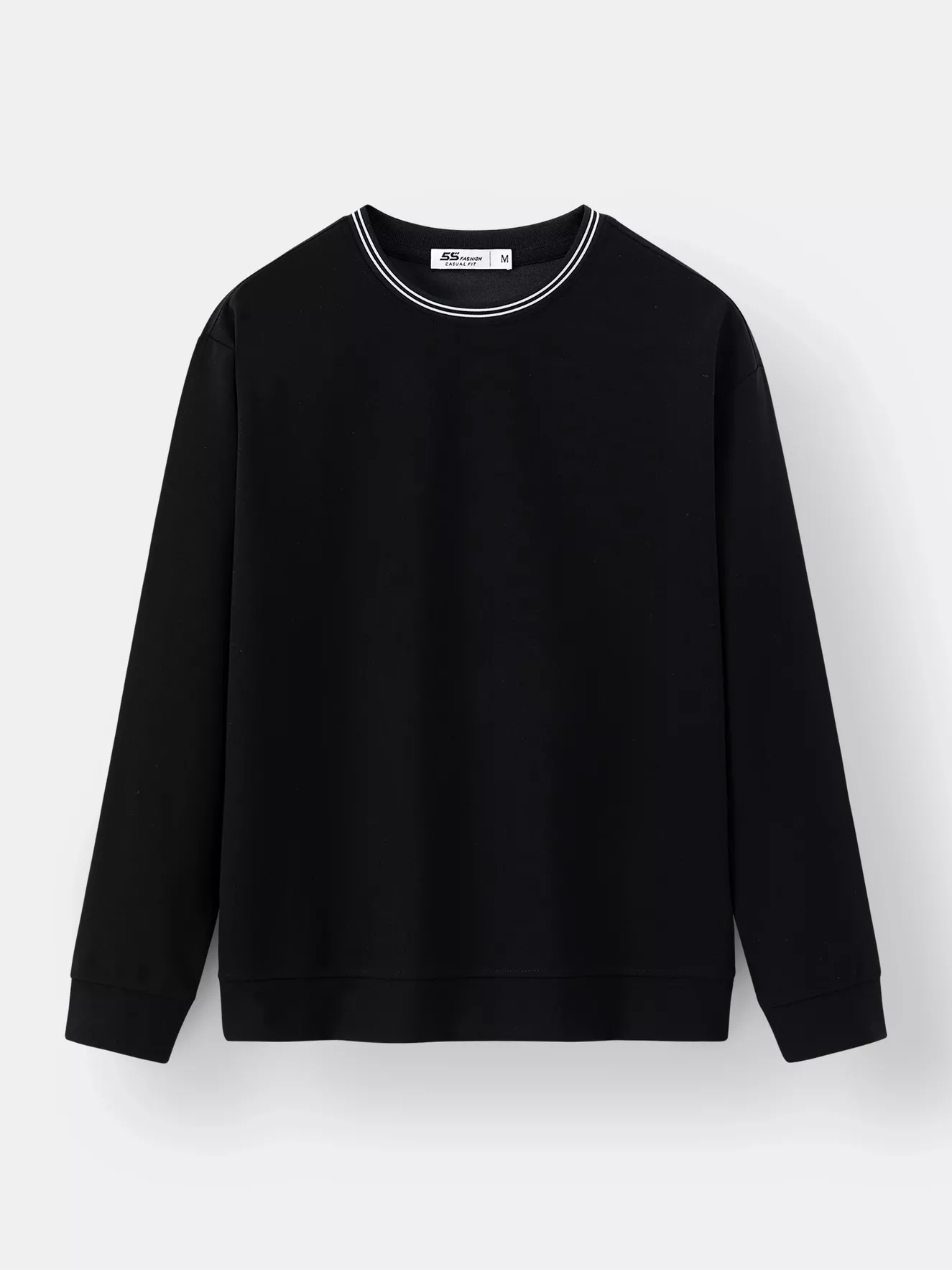 Áo Nỉ Nam Cổ Dệt Hiệu Ứng 5S Fashion Phom Casual BANI24009