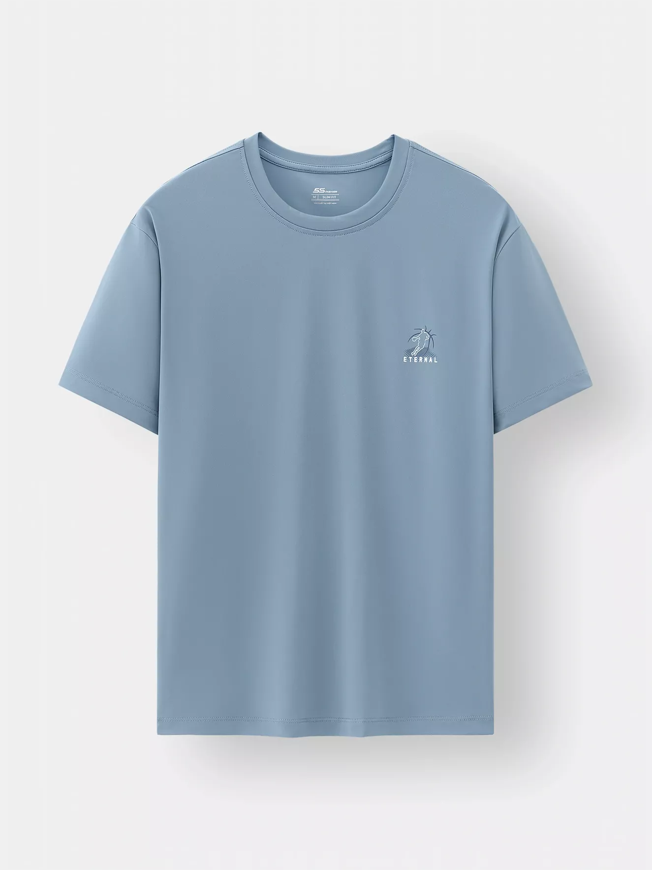 Áo Thun Nam 5S Fashion In Basic Phom Slimfit ATS25033