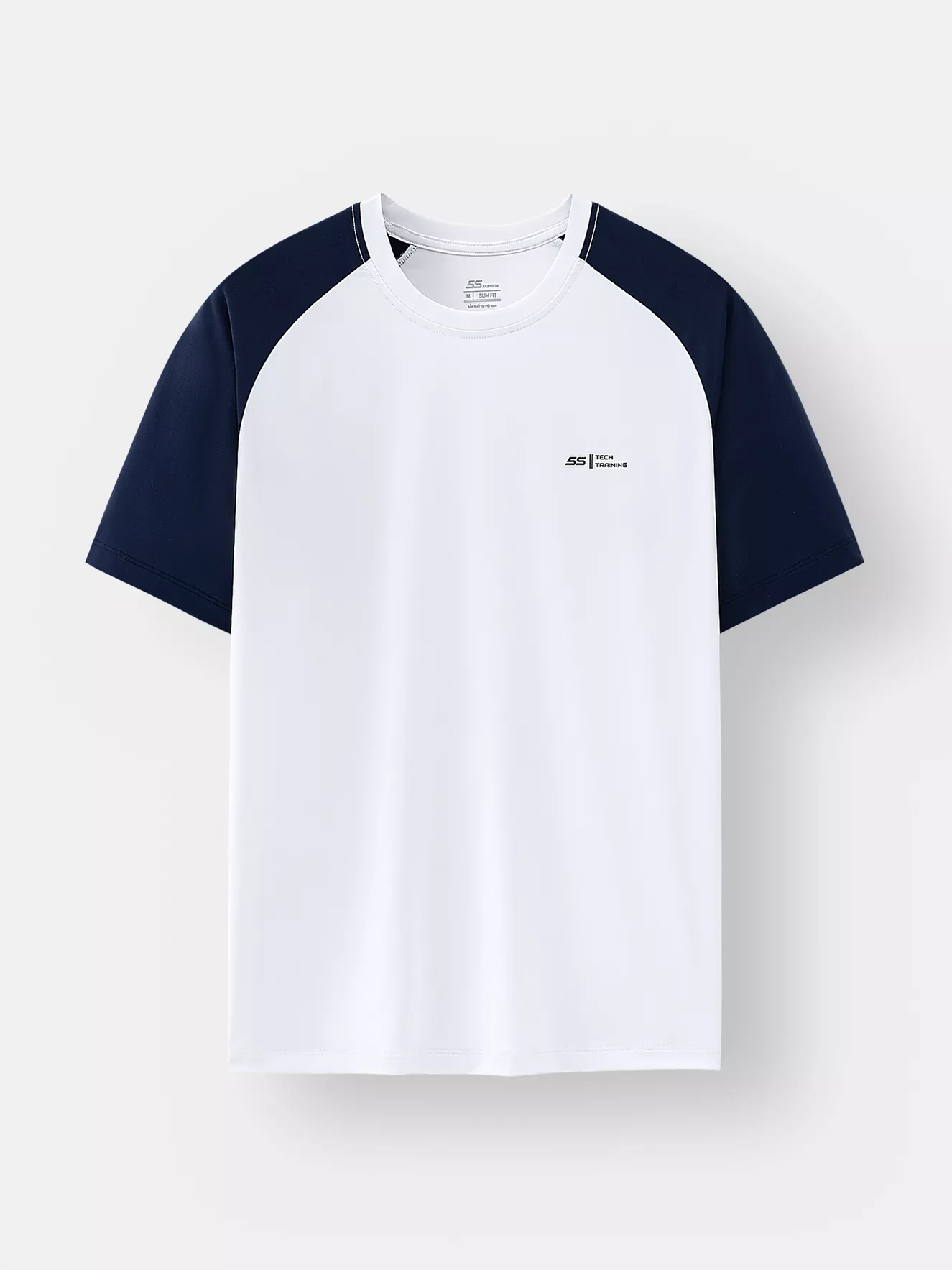 Áo Thun Nam Ngắn Tay 5S Fashion Tay Raglan Slimfit ATS25055