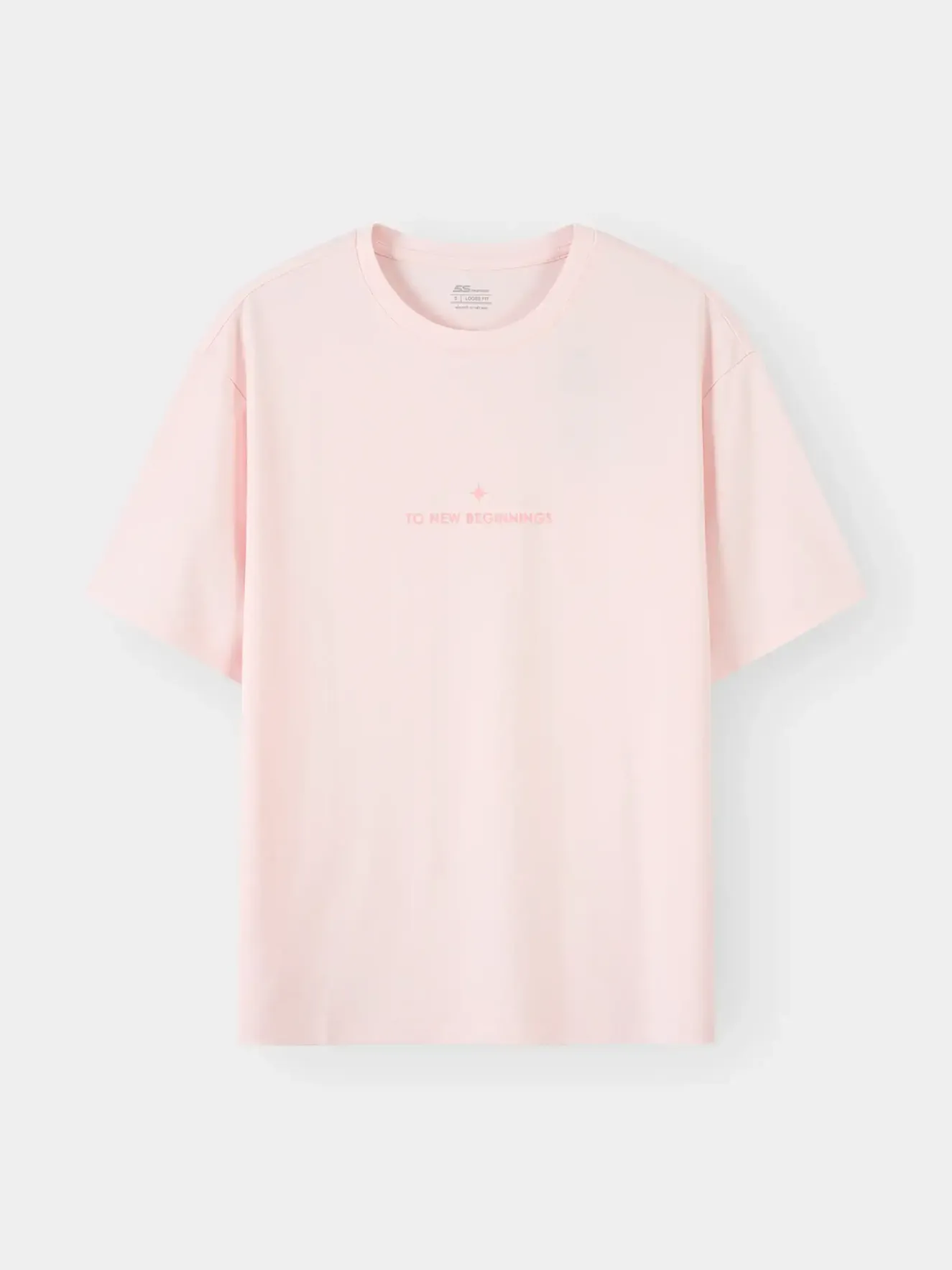 Áo Thun Nữ Ngắn Tay 5S Fashion In Chữ Phom Loose Fit W0ATS26035