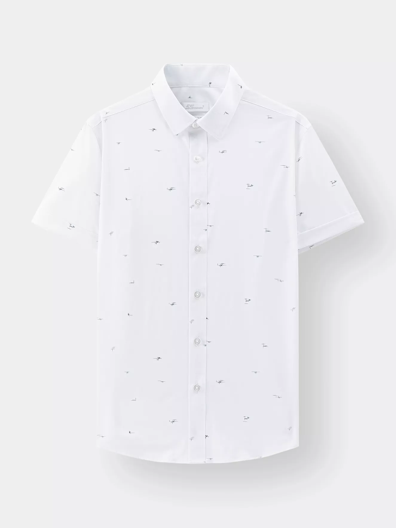 Áo Sơ Mi Nam Ngắn Tay 5S Fashion Họa Tiết ASC24070