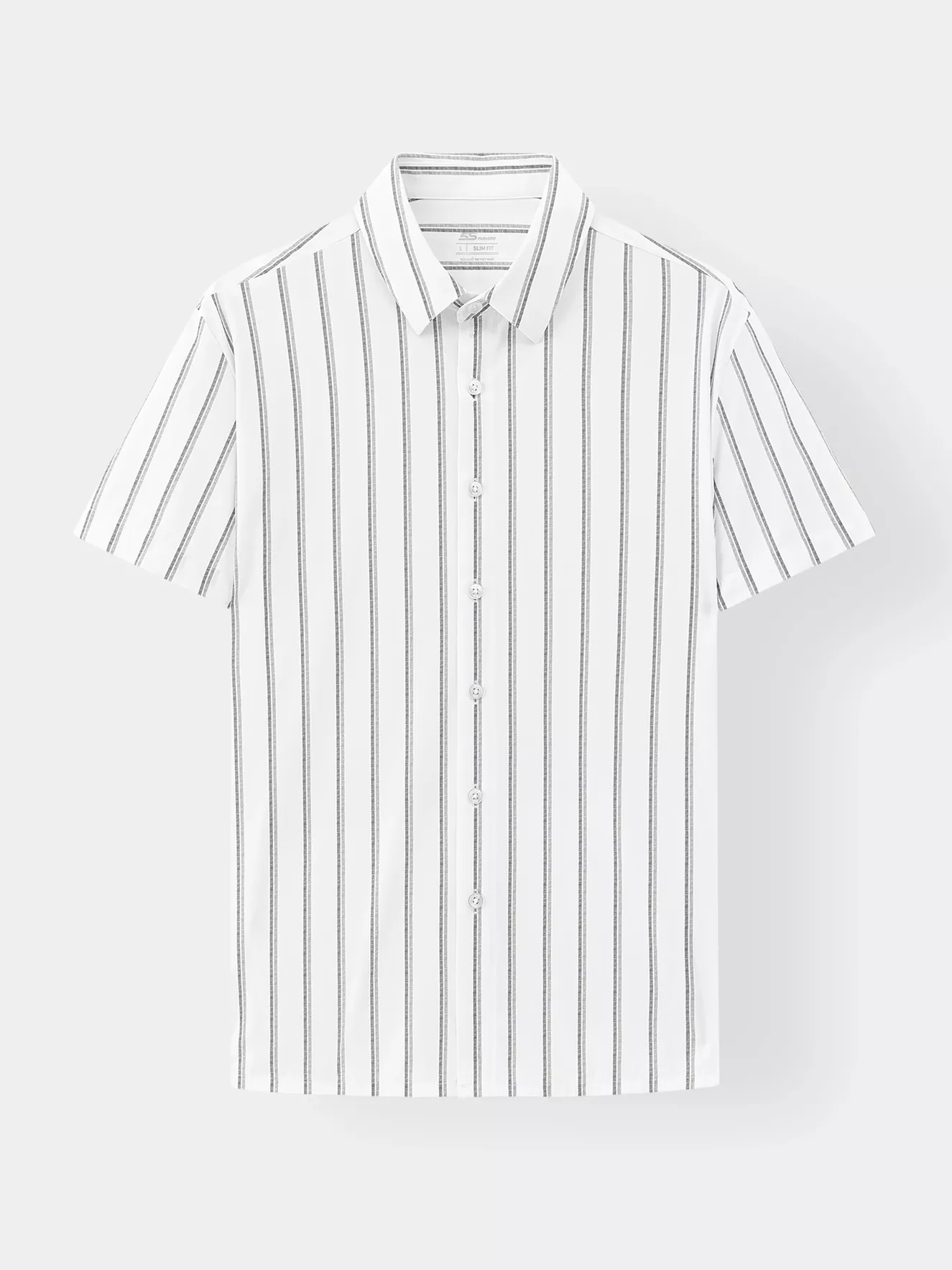 Áo Sơ Mi Nam Dệt Kim Vải Co Giãn 5S Fashion Kẻ Sọc ASC25024