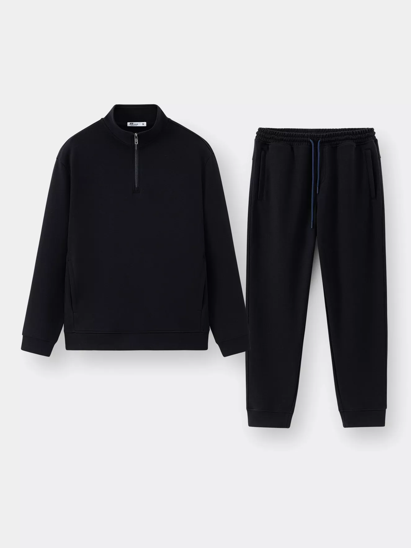 Bộ Quần Áo Nỉ Nam Có Khóa Kéo 5S Fashion Trơn Phom Casual BNK24012