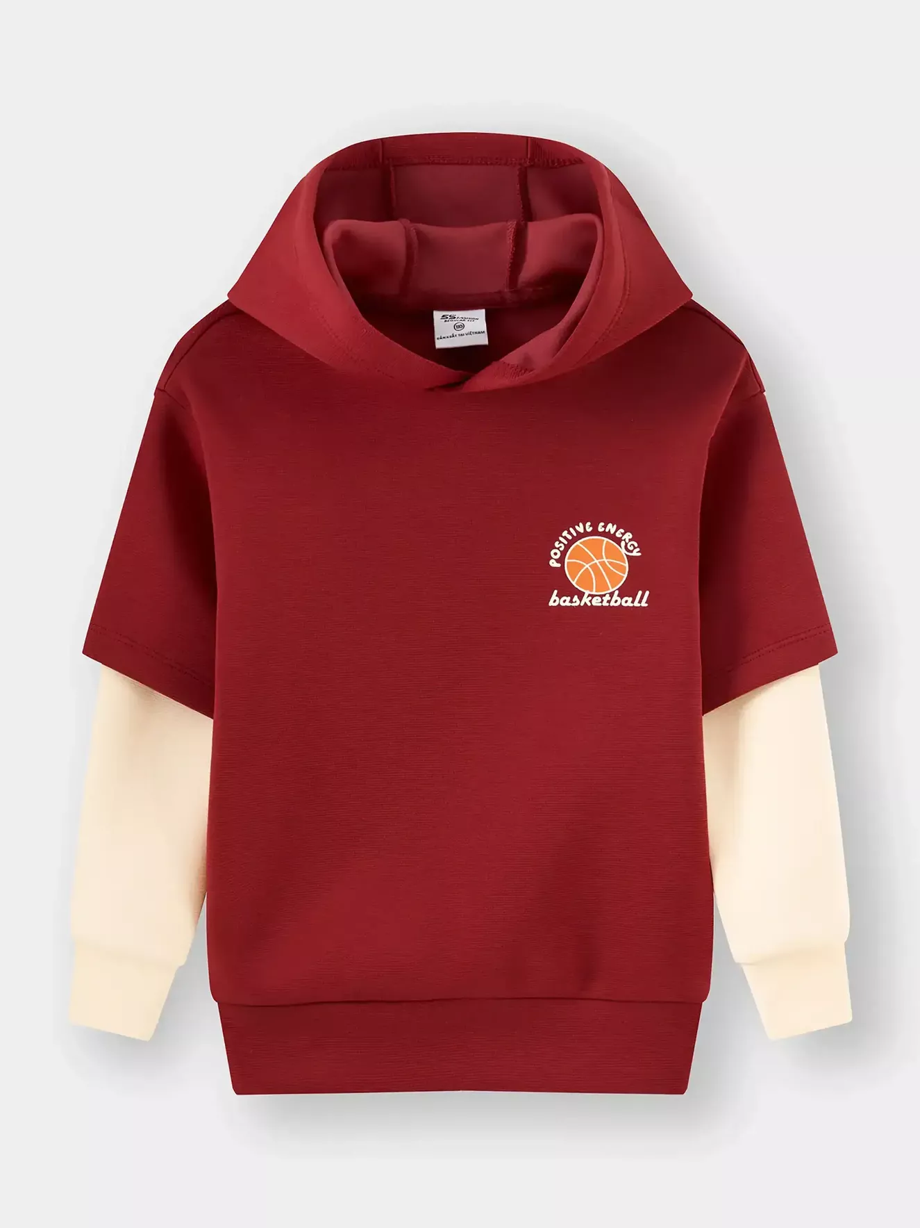 Áo Nỉ Hoodie Bé Trai 5S Fashion Can Phối Phom Regular B0ANI25001