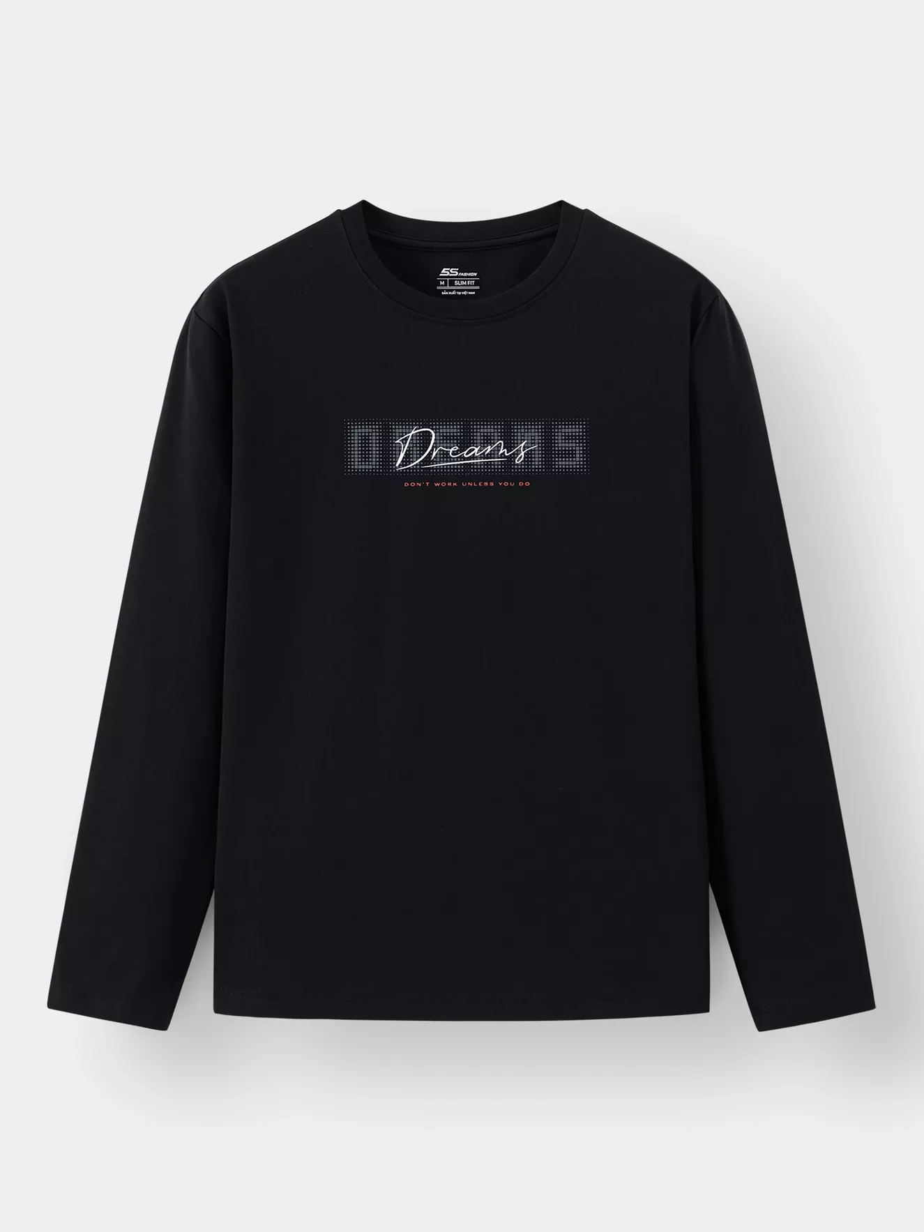 Áo Thun Nam Tay Dài Cotton 5S Fashion Phom Slimfit ATH24010