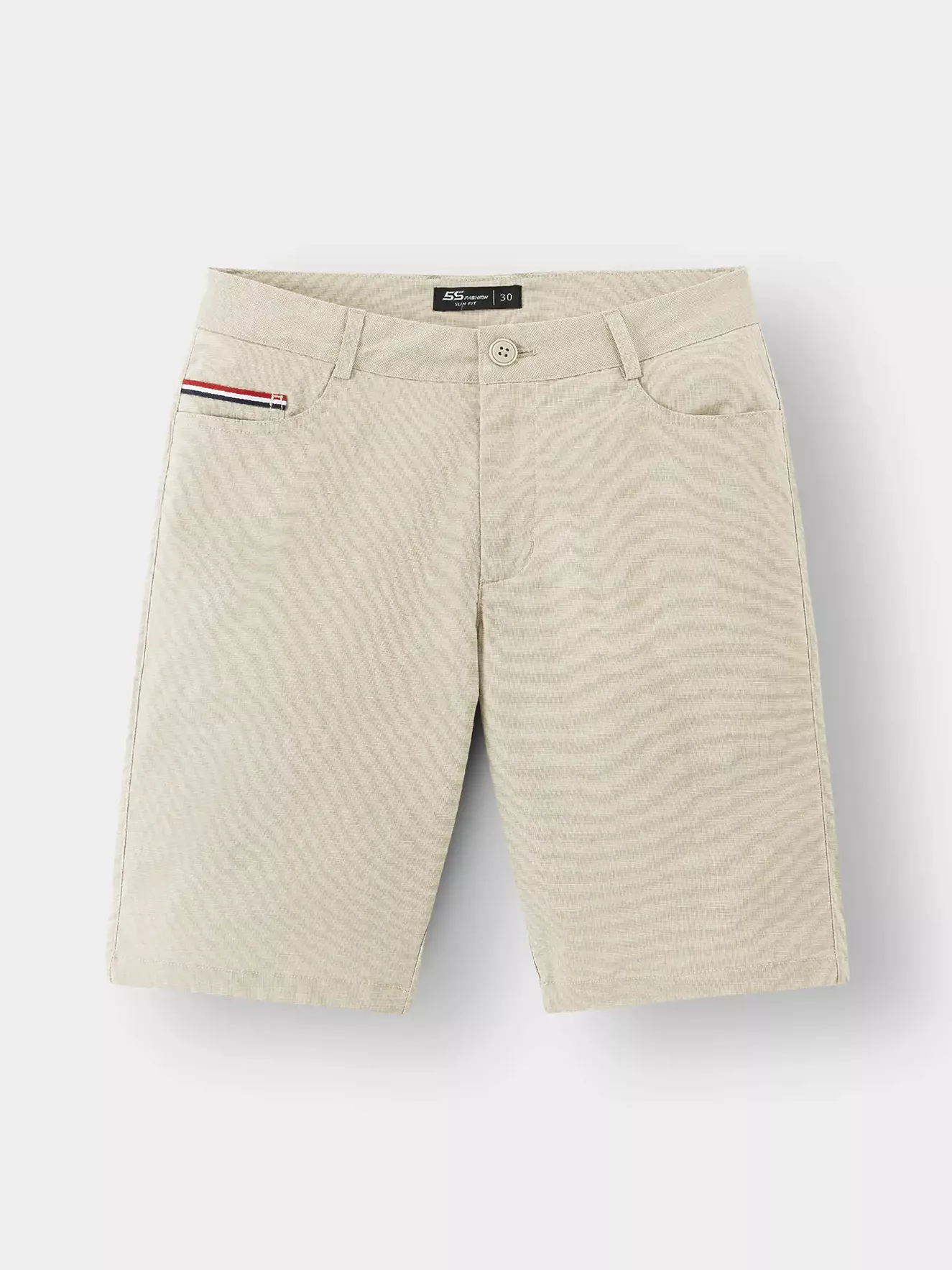 Quần Short Kaki Nam 5S Fashion Trơn Slimfit QSK24001