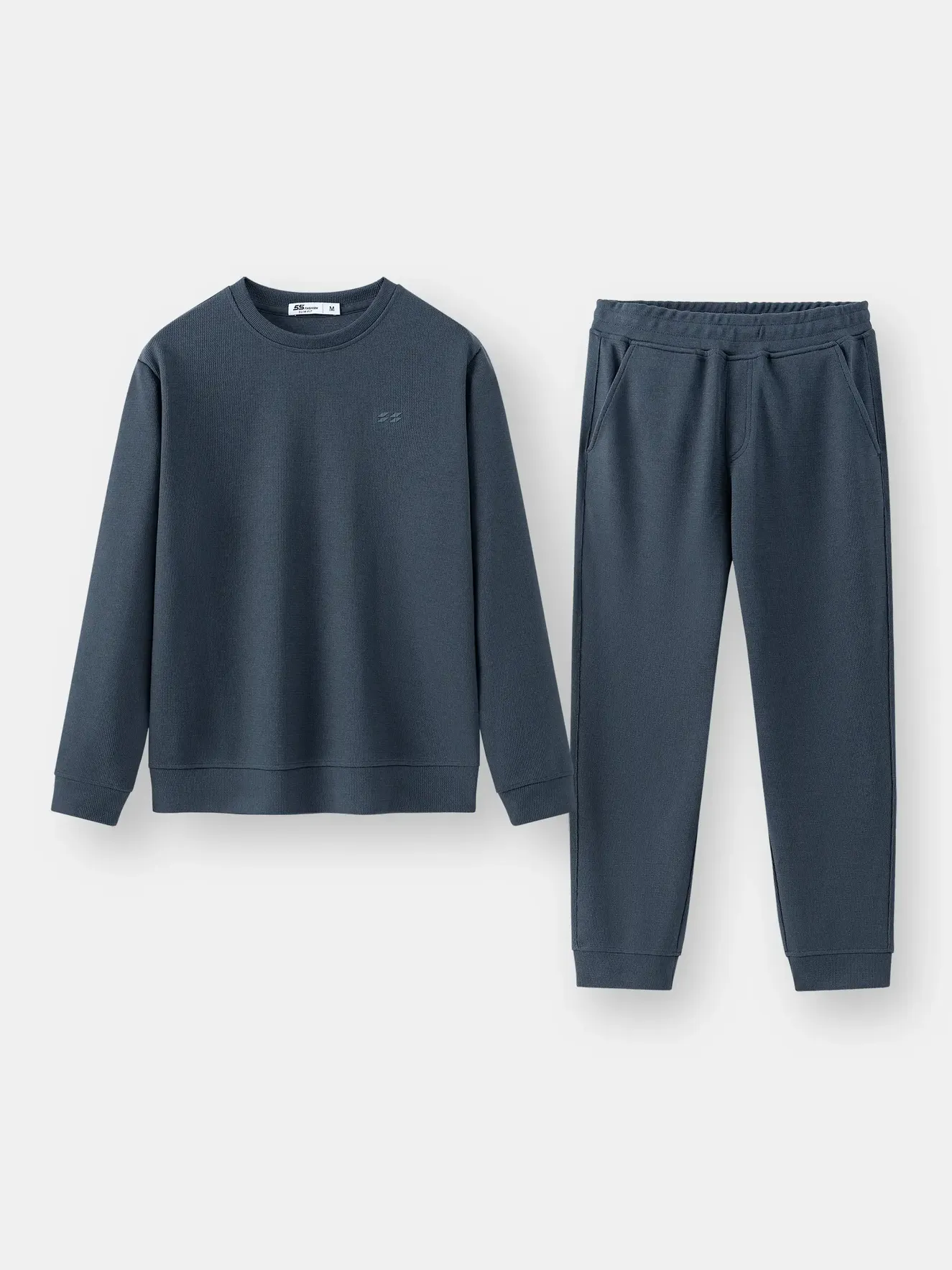 Bộ Quần Áo Nỉ Nam 5S Fashion Dệt Hiệu Ứng Phom Slimfit BNI24022