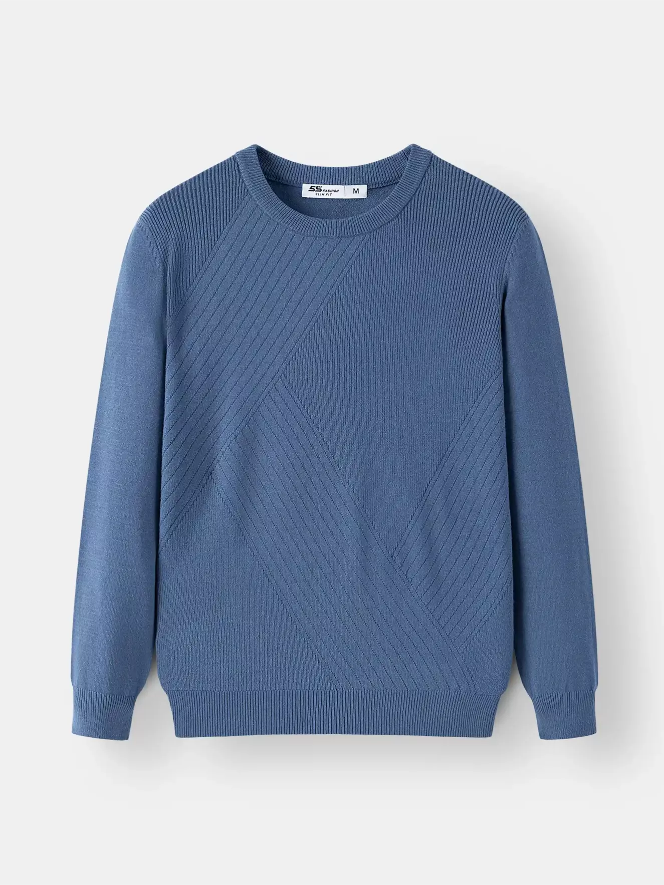 Áo Len Nam Họa Tiết Dệt Trơn Cổ Tròn 5S Fashion ALE24008