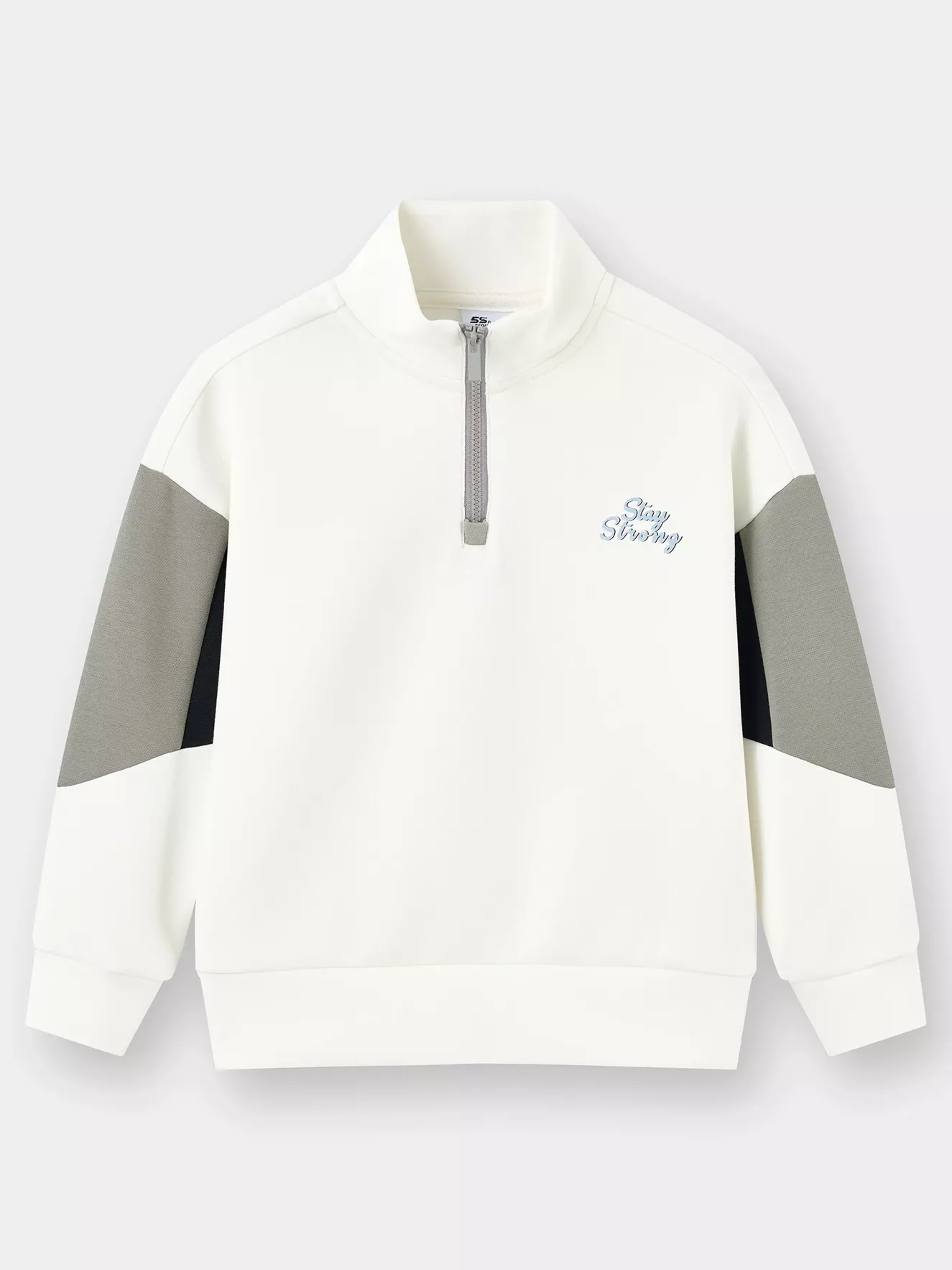 Áo Nỉ Bé Trai 5S Fashion Cổ Khóa Can Phối Phom Regular BBANI25009