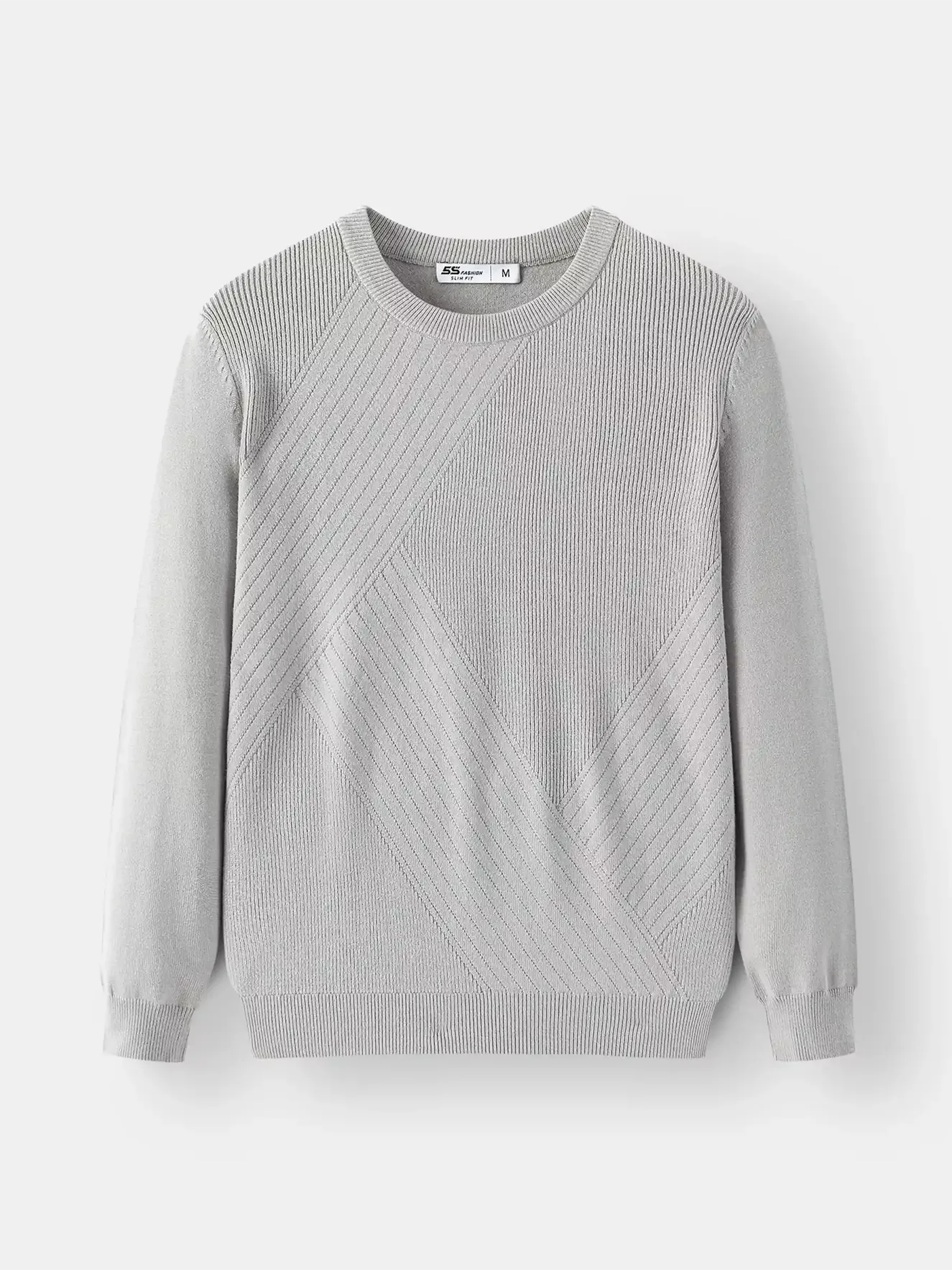 Áo Len Nam Họa Tiết Dệt Trơn Cổ Tròn 5S Fashion ALE24008