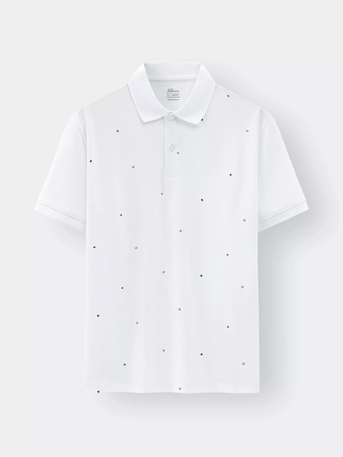 Áo Polo Nam Họa Tiết Hình Học 5S Fashion Slimfit APC25076