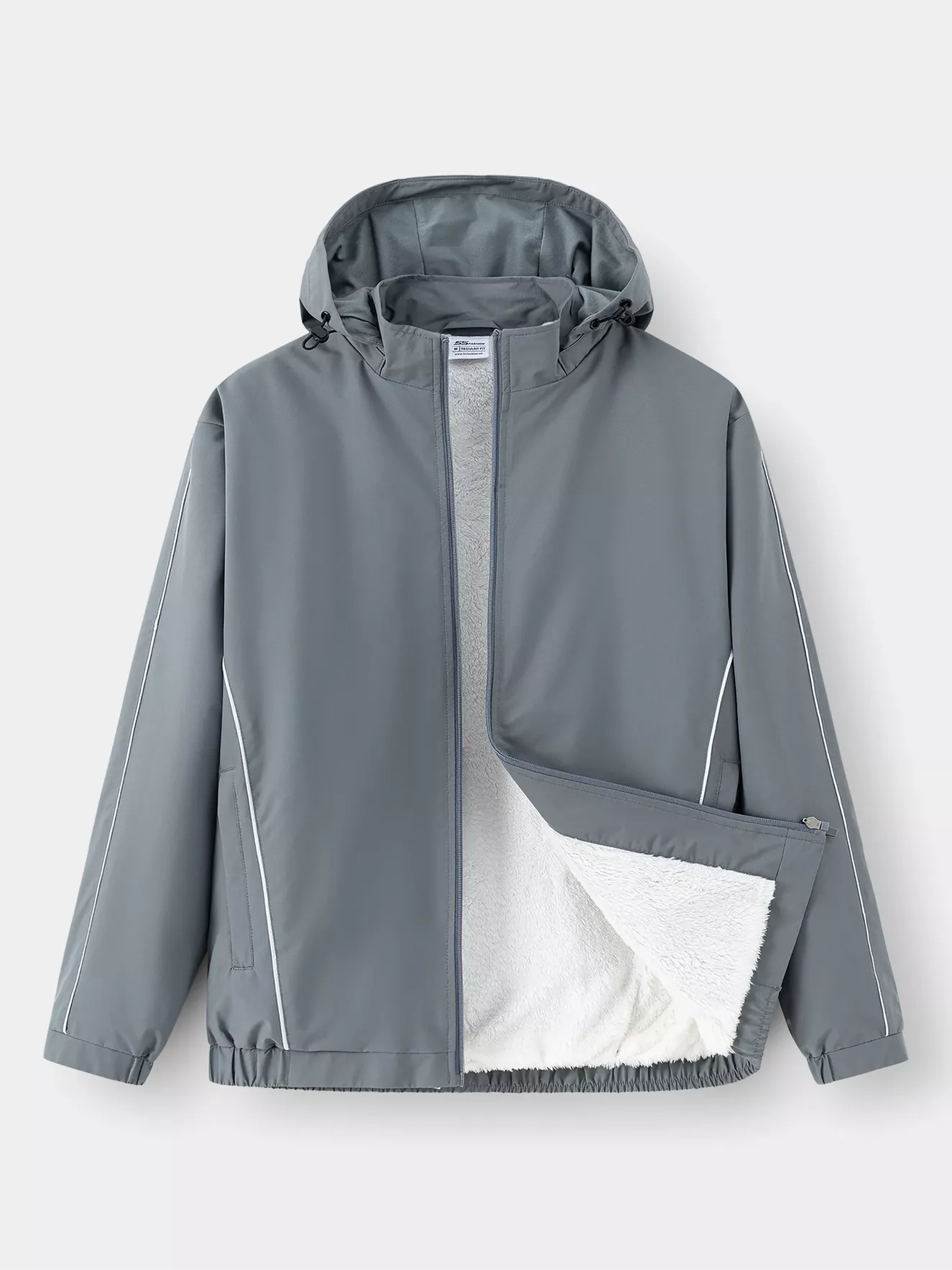 Áo Khoác Gió Nam Lót Lông Mũ Rời 5S Fashion Phom Regular AKG24015