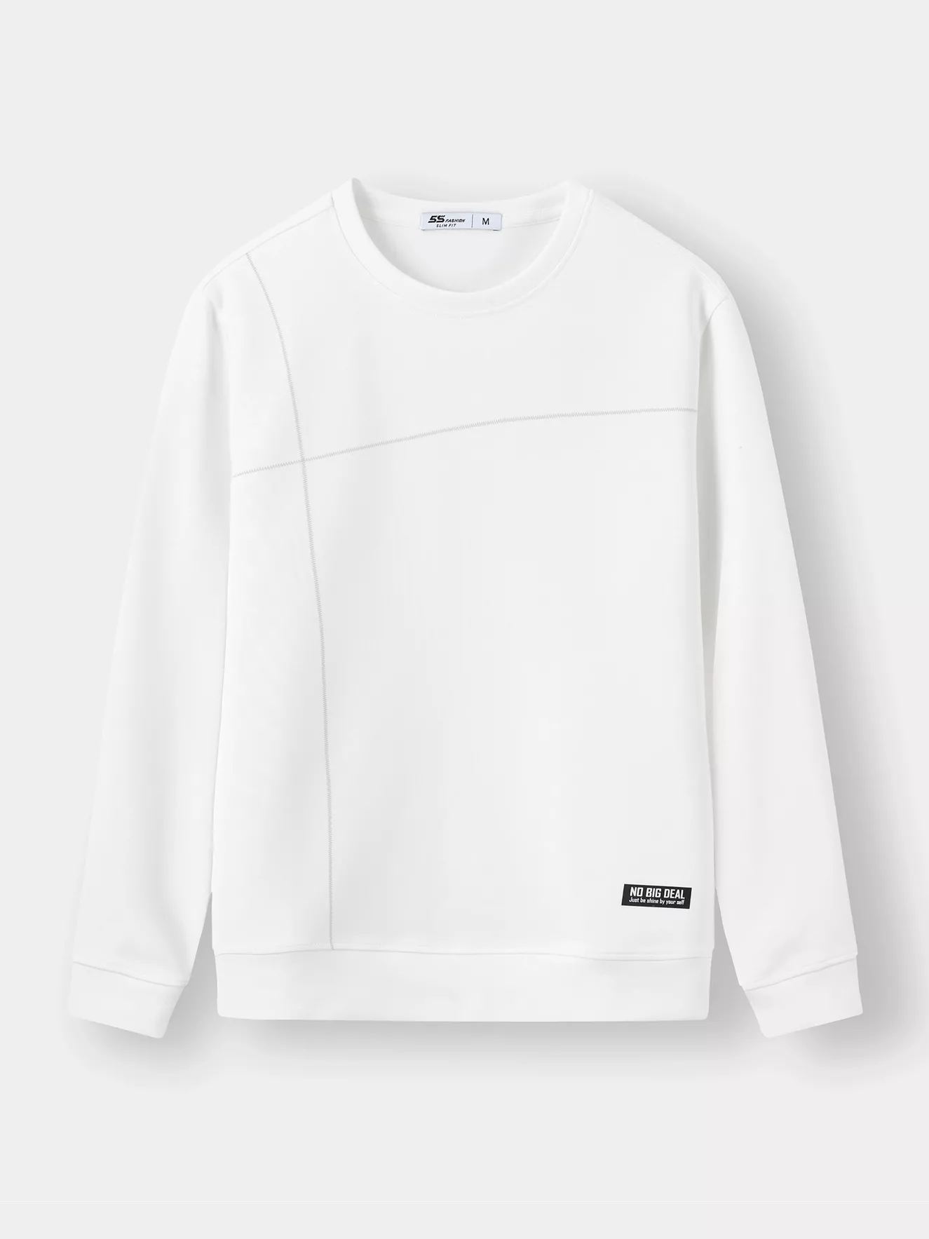 Áo Nỉ Nam 5S Fashion Phom Slimfit Phối Kẻ Tinh Tế M0ANI25005