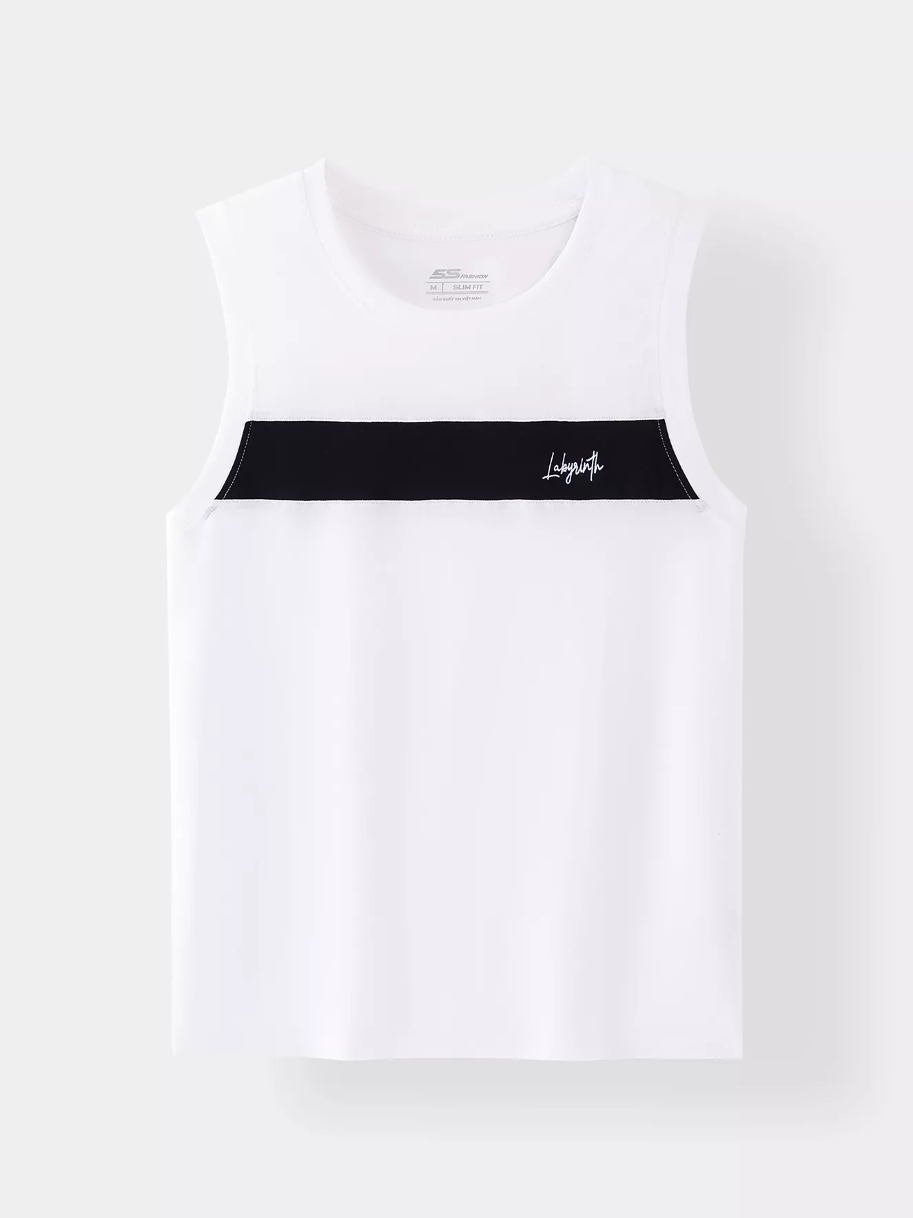 Áo Sát Nách Nam 5S Fashion Can Phối Slimfit ASN25002