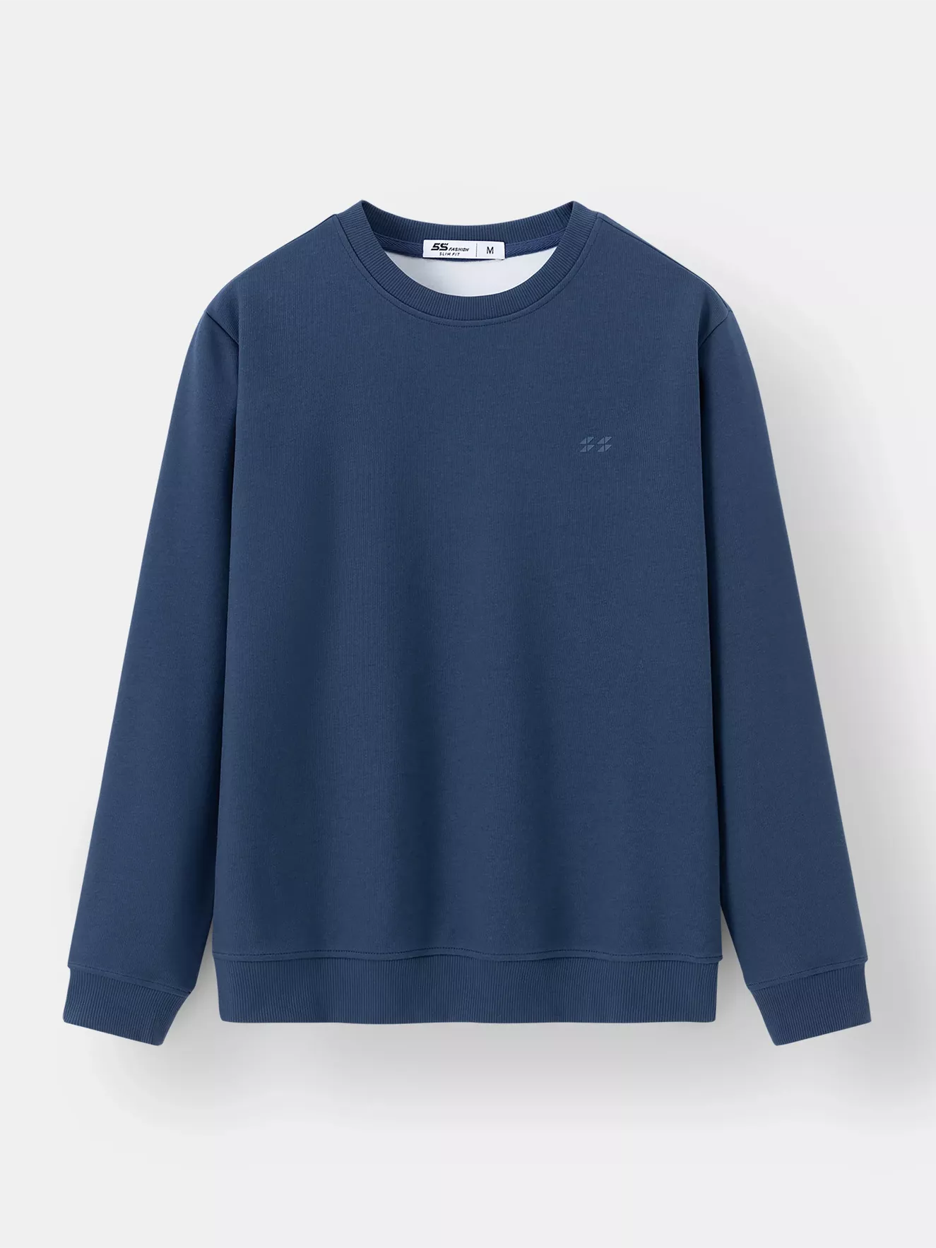 Áo Nỉ Nam Dài Tay 5S Fashion Basic Slimfit BANI24101