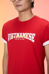 Áo Thun Cờ Đỏ Sao Vàng PERATO Unisex In VIETNAMESE L0TSS5M099
