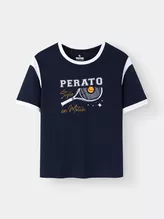 Áo Thun Nữ Phong Cách Lifestyle PERATO Phom Loose LBTSS5W005