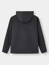 Áo Khoác Gió Nam PERATO Phong Cách Training Mũ Rời TBKGW5M026