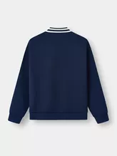 Áo Polo Dài Tay Nữ PERATO Phối Cổ Phom Loose L0PDW5W007