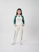 Set Bộ Nỉ Bé Gái PERATO Phong Cách Basketball Phom Regular BBNW5G010