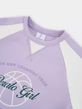 Set Bộ Nỉ Bé Gái PERATO Phong Cách Basketball Phom Regular BBNW5G010