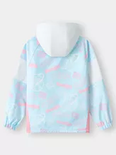 Áo Khoác Gió Bé Gái PERATO Có Mũ Phong Cách Basketball B0KGW5G004