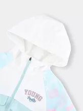 Áo Khoác Gió Bé Gái PERATO Có Mũ Phong Cách Basketball B0KGW5G004