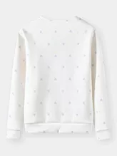 Áo Nỉ Nữ PERATO Phong Cách Lifestyle Họa Tiết Monogram L0ANW5W035