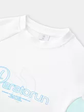 Áo Nỉ Bé Gái PERATO Phong Cách Running In Chuyển Nhiệt R0ANW5G009