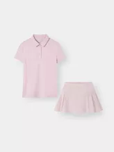 Set Đồ Thể Thao Nữ Áo Polo Phối Chân Váy PERATO Phong Cách Lifestyle LBPLCVS5W004