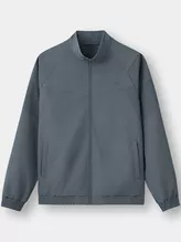 Áo Khoác Cổ Dựng PERATO Phong Cách Training Vải Hiệu Ứng TBKGW5M040