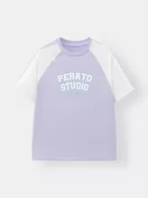 Áo Thun Bé Gái PERATO Tay Raglan Phong Cách Lifestyle L0TSS5G001