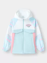 Áo Khoác Gió Bé Gái PERATO Có Mũ Phong Cách Basketball B0KGW5G004