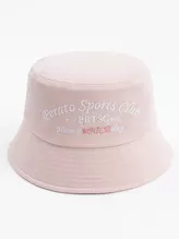 Mũ Bucket Nữ PERATO Thêu Chữ Màu Pastel Thời Trang L0MUS5W007