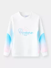 Áo Nỉ Bé Gái PERATO Phong Cách Running In Chuyển Nhiệt R0ANW5G009