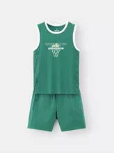 Set Bộ Quần Áo Sát Nách Bé Trai PERATO Phong Cách Basketball BBSNS5B001