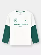 Áo Thun Dài Tay Bé Trai PERATO Phong Cách Lifestyle L0TDW5B012