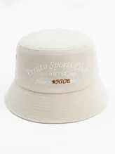 Mũ Bucket Nữ PERATO Thêu Chữ Màu Pastel Thời Trang L0MUS5W007