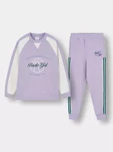 Set Bộ Nỉ Bé Gái PERATO Phong Cách Basketball Phom Regular BBNW5G010