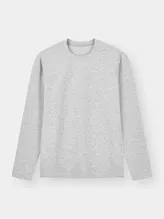 Áo Thun Nam Dài Tay PERATO Phong Cách Traing Basic T0TDW5M043