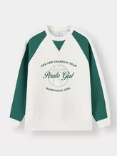 Áo Nỉ Bé Gái PERATO Phong Cách Basketball Can Phối BBANW5G010