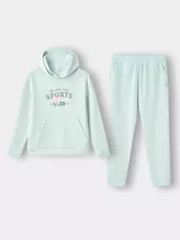Set Bộ Nỉ Nữ Hoodie PERATO Phong Cách Lifestyle LBNHW5W001
