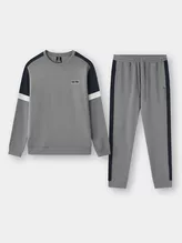 Set Bộ Nỉ Nam Cổ Tròn PERATO Phong Cách Training Can Phối TBNW5M043