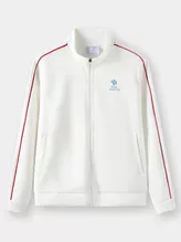 Áo Nỉ Khóa Nữ PERATO Phong Cách Training Phối Line TBKNW5W009