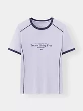 Áo Thun Thể Thao Nữ PERATO Phong Cách Lifestyle Slimfit L0TSS5W022