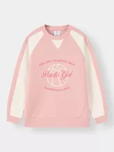 Áo Nỉ Bé Gái PERATO Phong Cách Basketball Can Phối BBANW5G010