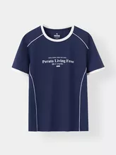 Áo Thun Thể Thao Nữ PERATO Phong Cách Lifestyle Slimfit L0TSS5W022