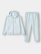 Set Bộ Nỉ Khóa Nữ PERATO Có Mũ Phong Cách Lifestyle LBNKW5W026