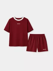 Bộ Thun Nữ Ngắn Tay EASY CASUAL 5S Fashion In Chữ WBTS26004